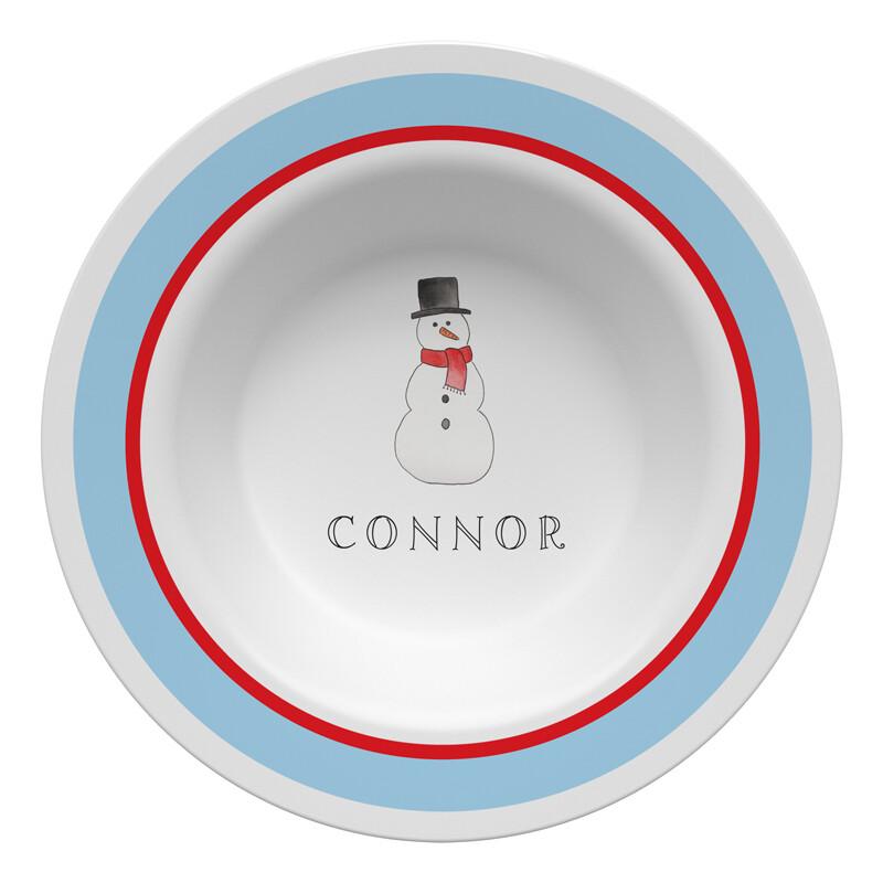 Frosty Snow Man Tabletop - Bowl - Personalized