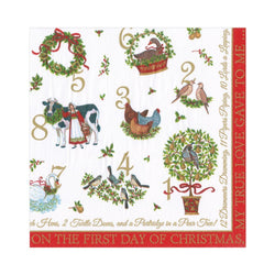 Caspari On the 12th Day Paper Luncheon Napkins