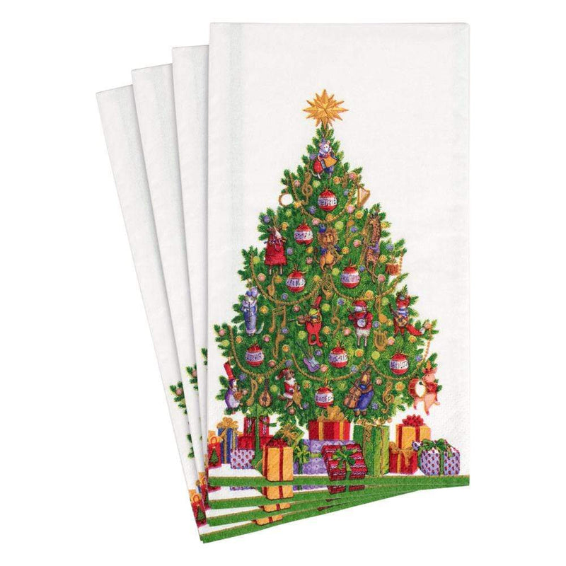 Caspari Musical Jamboree Tree Paper Guest Towels