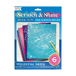 Celestial Skies Scratch & Shine Art Kit
