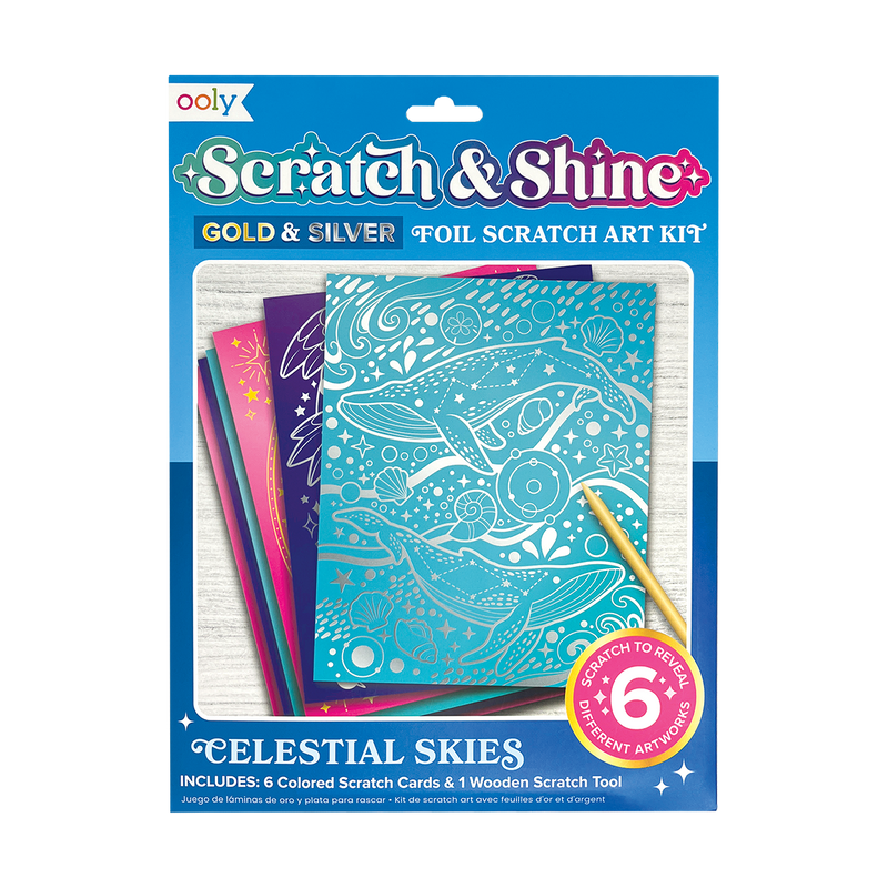 Celestial Skies Scratch & Shine Art Kit