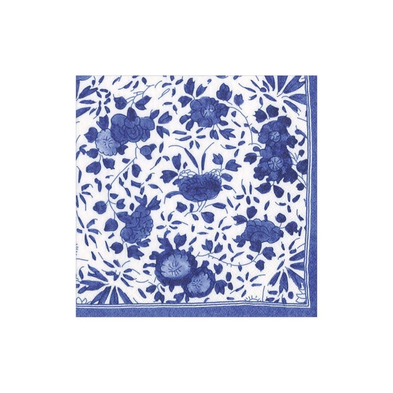 Caspari Blue Delft Paper Cocktail Napkins