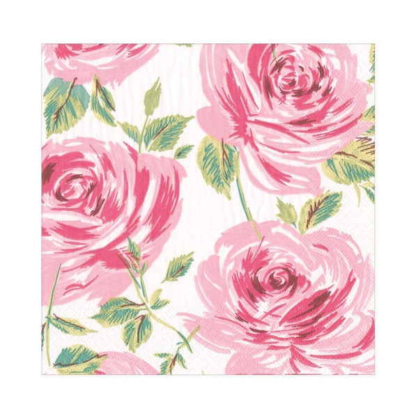 Bella Rosa Pink Paper Luncheon Napkins - Caspari