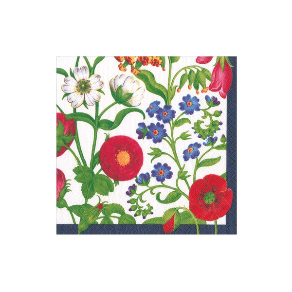 Caspari White Cloisters Garden Paper Cocktail Napkins