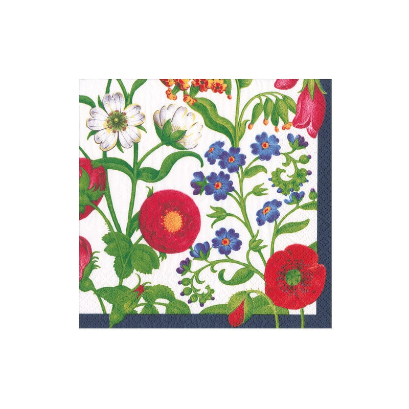 Caspari White Cloisters Garden Paper Cocktail Napkins