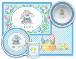 Bunny Blue 4 Piece Place Set