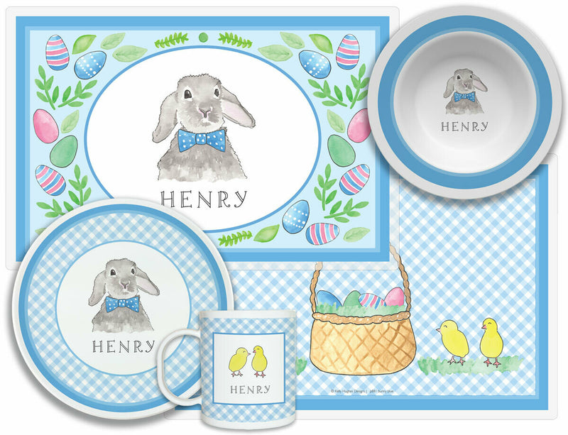Bunny Blue 4 Piece Place Set