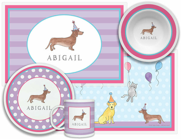Party Animals Plate Set - 4 Piece Set