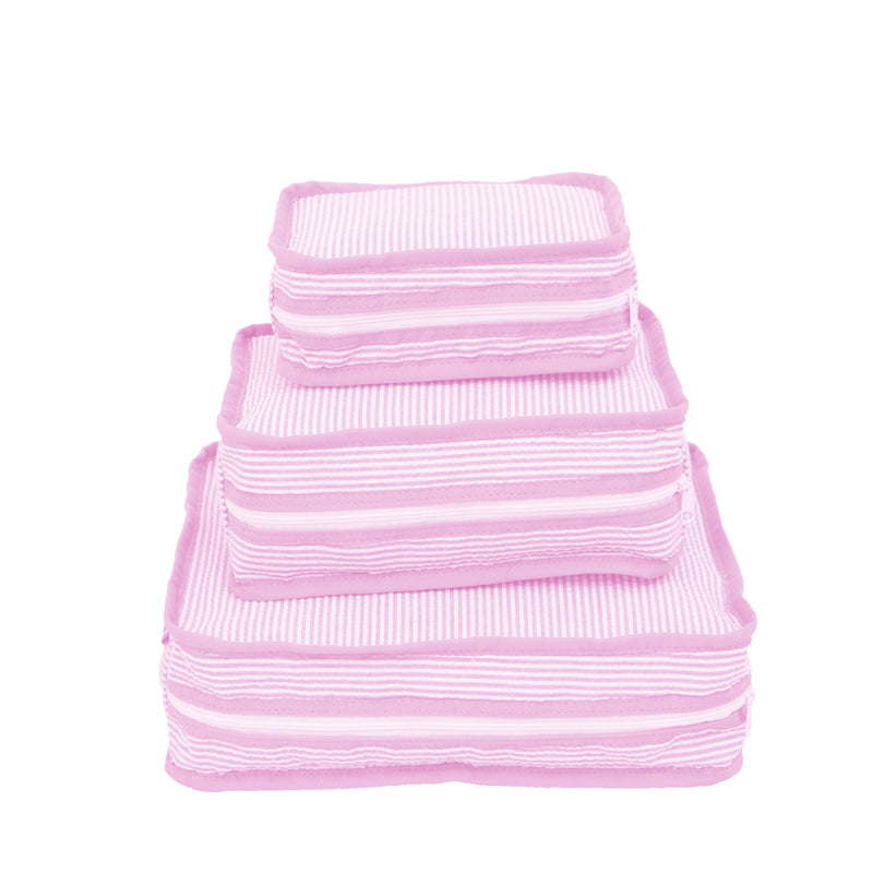 Seersucker Stacking Set - Pink