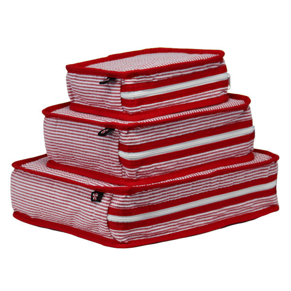 Oh Mint Stacking Set Red Seersucker Sweet Little Things