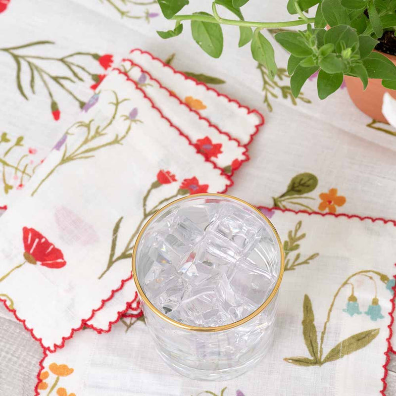 Pomegranate Botanical Garden Cocktail Napkins