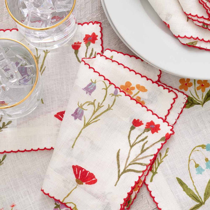 Pomegranate Botanical Garden Cocktail Napkins
