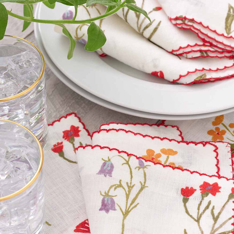 Pomegranate Botanical Garden Cocktail Napkins