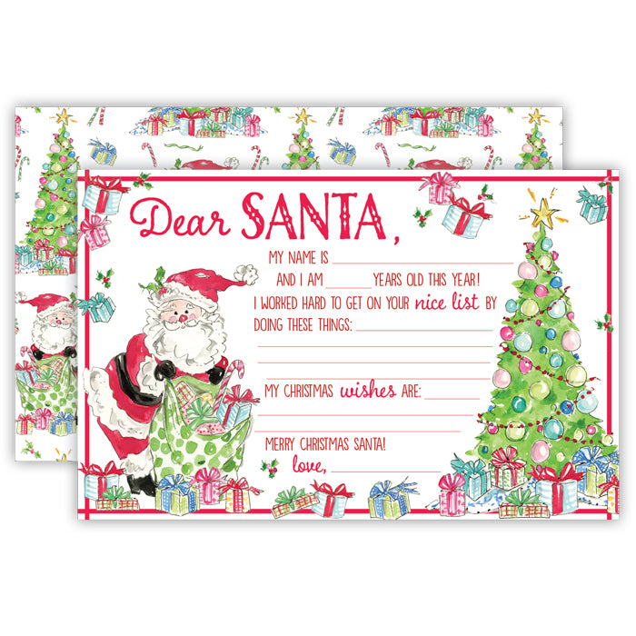Letter to Santa - Santa with Presents