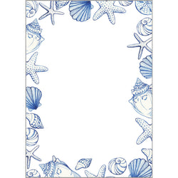 Sea Shell Border Notepad