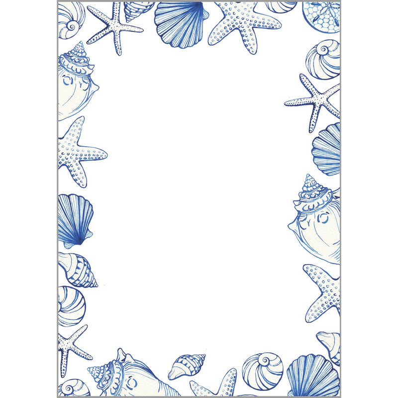 Sea Shell Border Notepad
