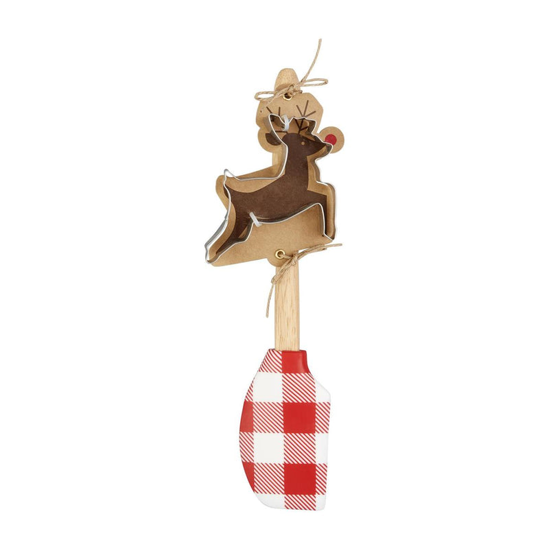 Christmas Cookie Cutter & Spatula Set - Reindeer