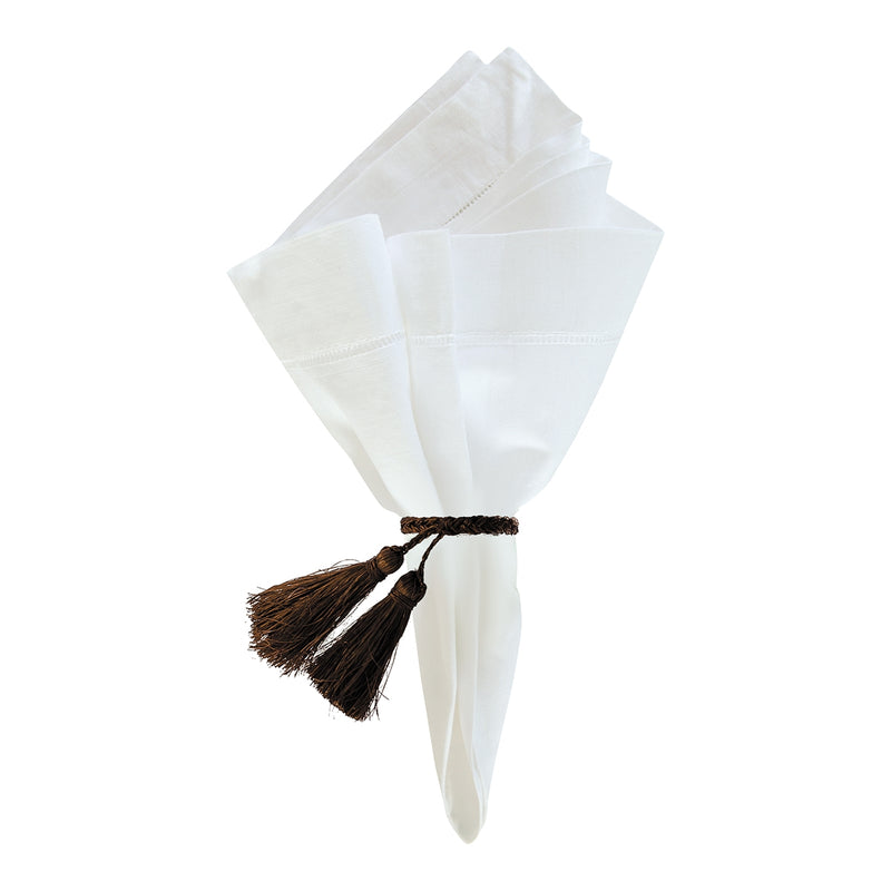 Tassel Napkin Rings - Cocoa