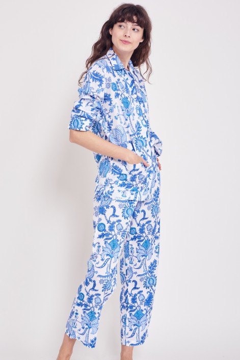 Roller Rabbit Blue Amanda Loungewear Set