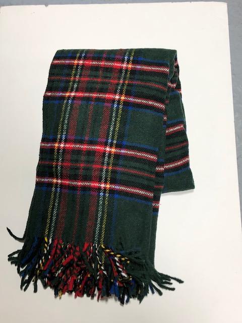 Green Tartan Plaid Throw