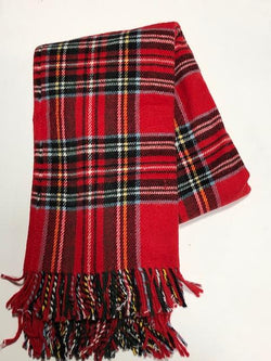 Red Tartan Plaid Throw