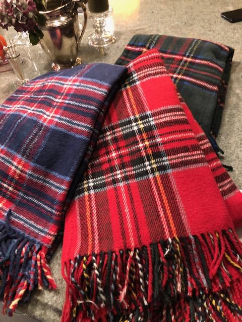 Tartan Plaid Throw Red Green Blue