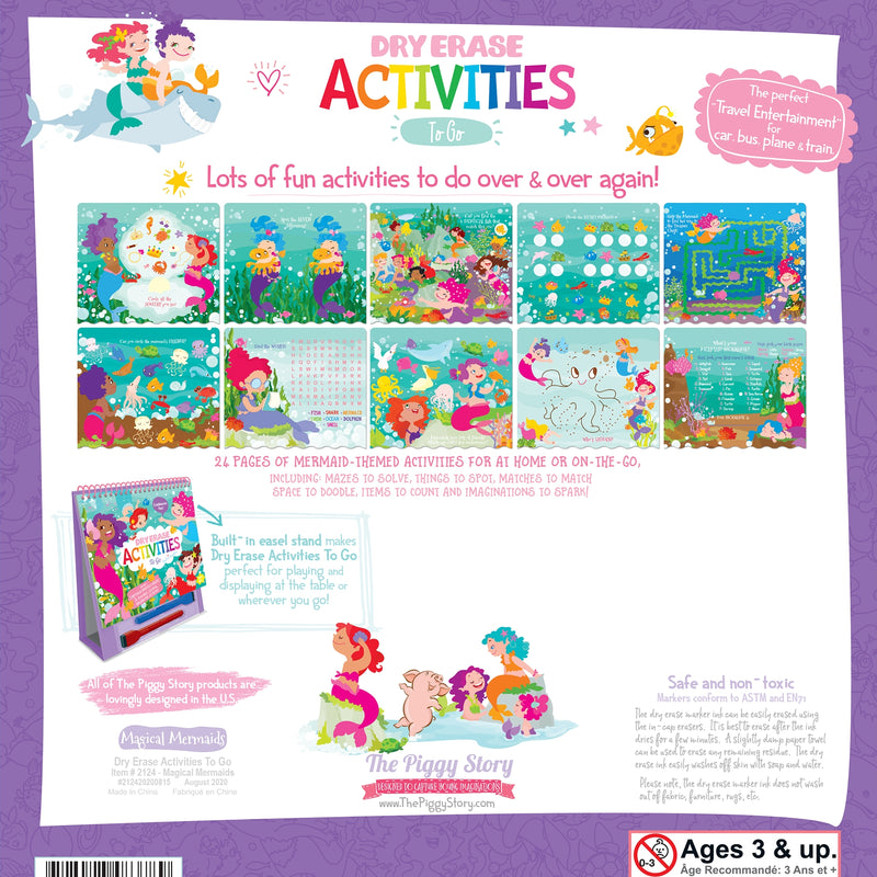 Dry Erase Activities to Go Mermaid