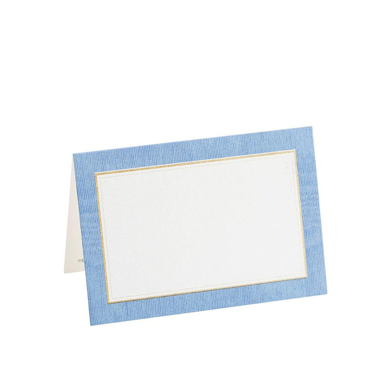 Caspari Lavender Blue Moire Border Place Cards