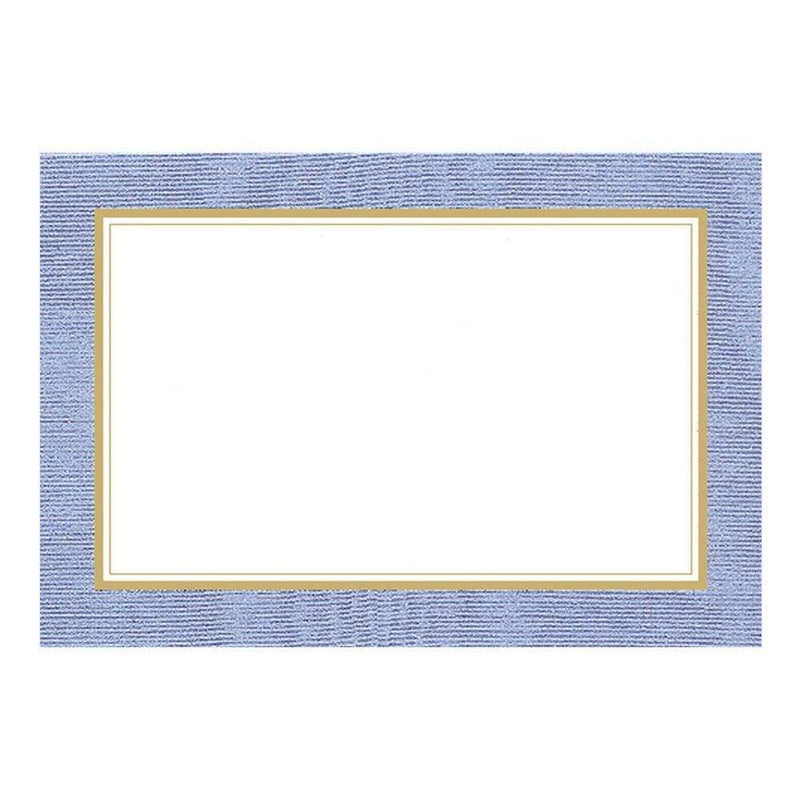 Caspari Lavender Blue Moire Border Place Cards