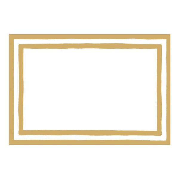 Gold Border Place Cards