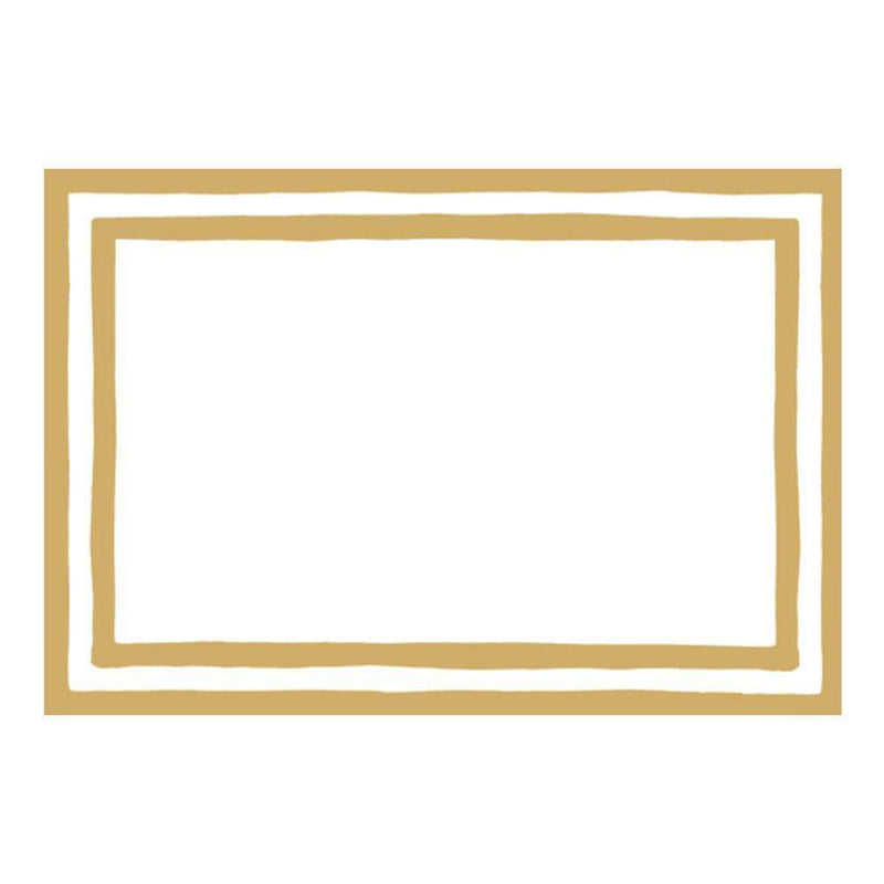 Gold Border Place Cards