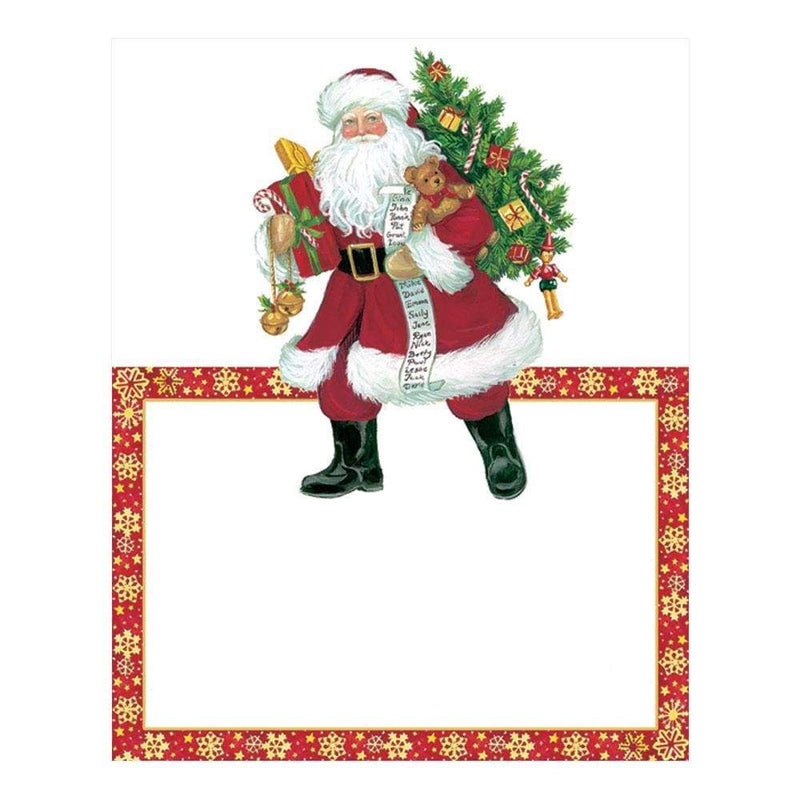 Caspari Santa Place Cards