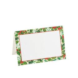 Caspari Holly & Mistletoe Place Cards