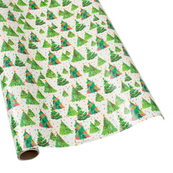 Brushstroke Trees Wrapping Paper
