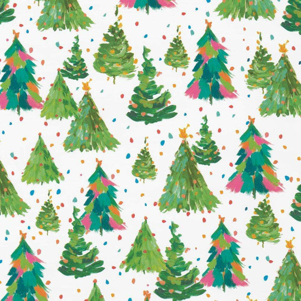 Brushstroke Trees Wrapping Paper