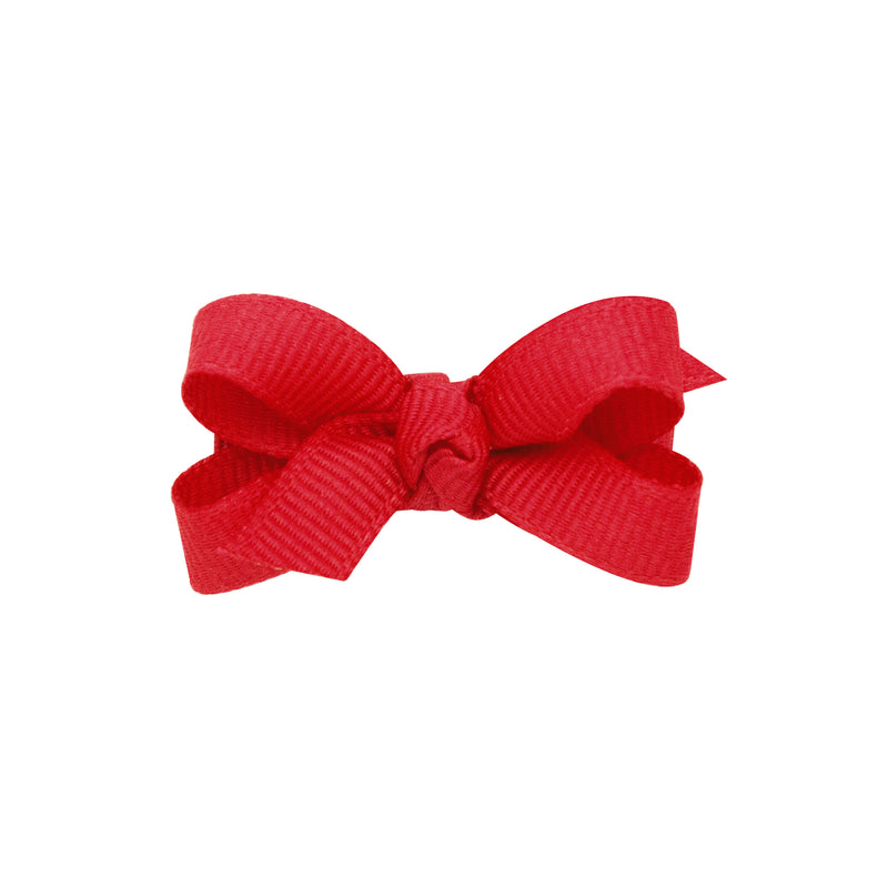 Mini Grosgrain Bow Red