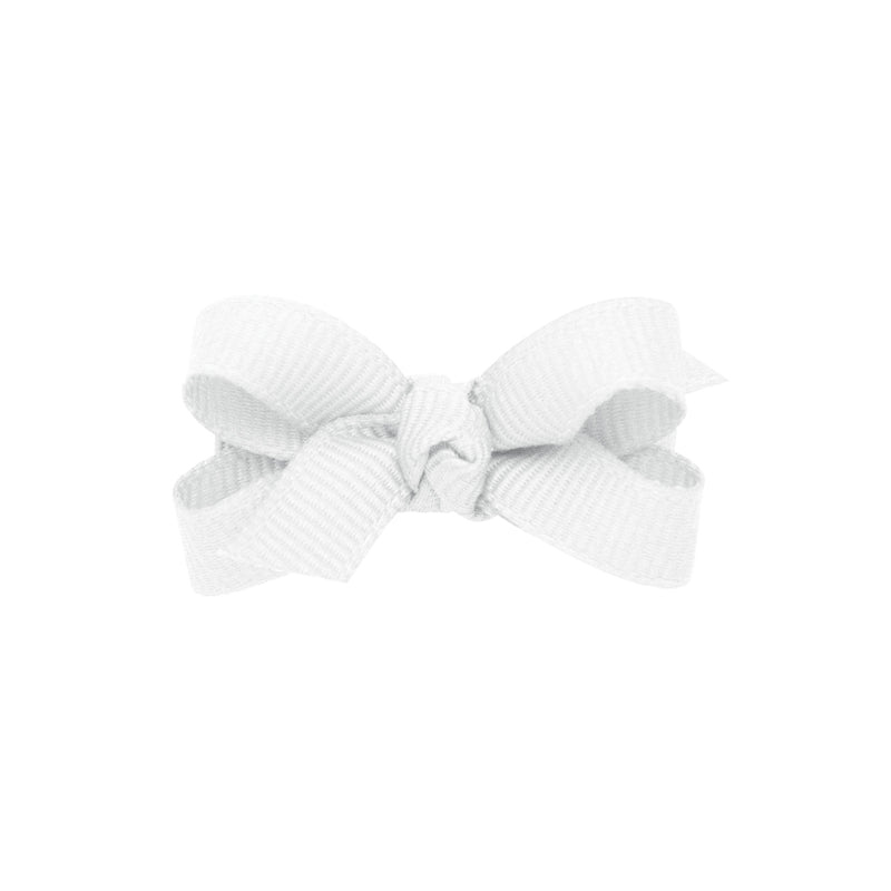 Mini Grosgrain Bow White