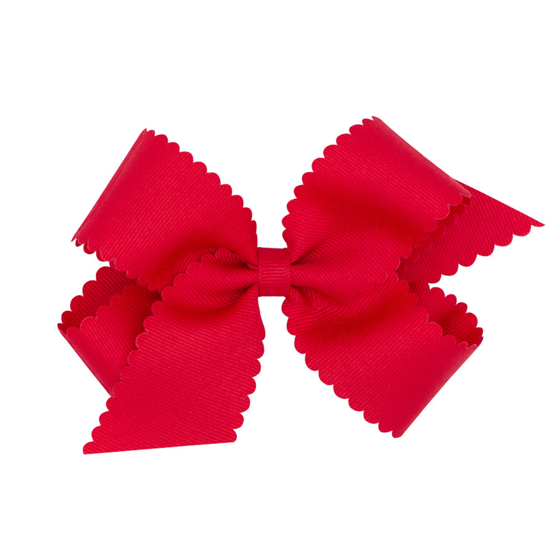 Scallop Grosgrain Hair Bow