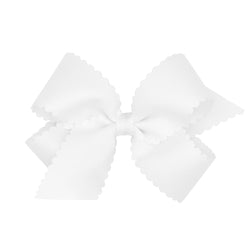 Scallop Grosgrain Hair Bow