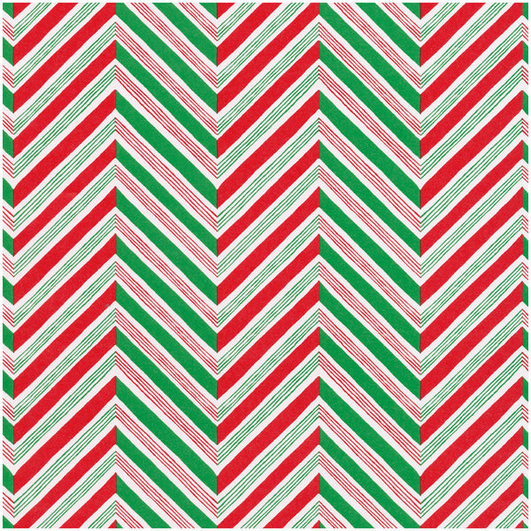 Caspari Candy Cane Stripes Wrapping Paper