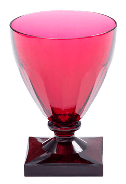 Caspari Cranberry Acrylic Wine Goblet