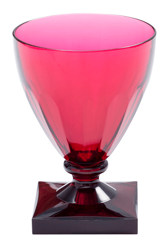 Caspari Cranberry Acrylic Wine Goblet