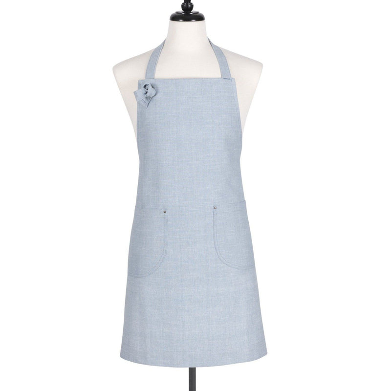 Slub Apron - Blue - Personalized or Monogrammed