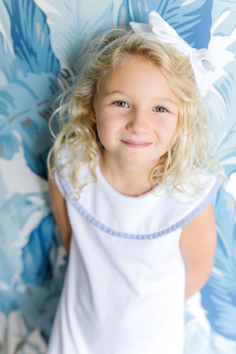 Lila Hayes Blue & White Stripes Maris Dress