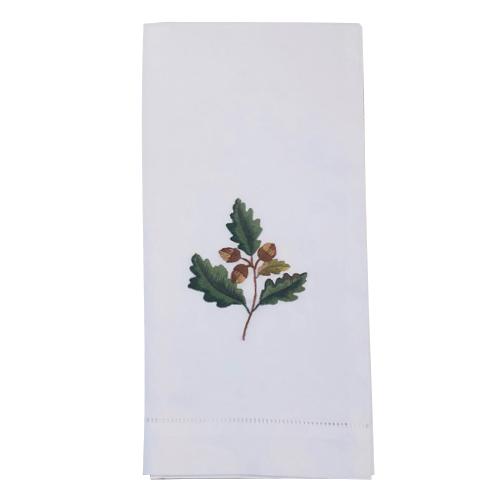 Acorn Hand-stitched Tea Towel