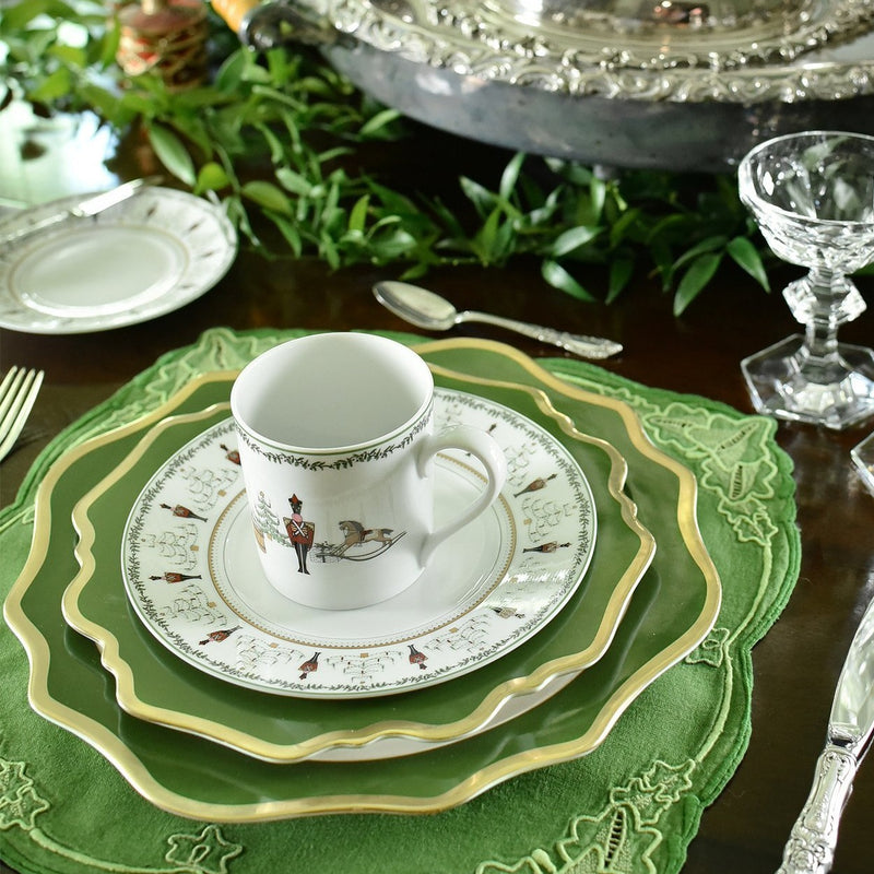 Hunter Green Bloom Dinnerware Collection