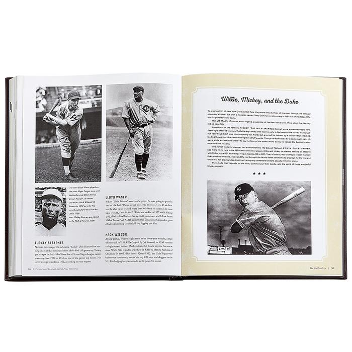 The National Baseball Hall of Fame Leather Bound Book