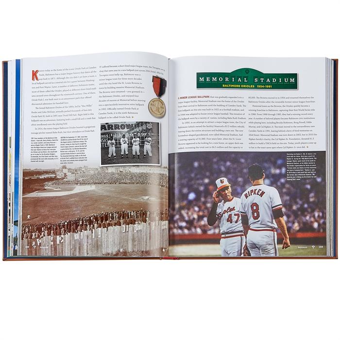 Ballparks Past & Present Book - Graphic Image