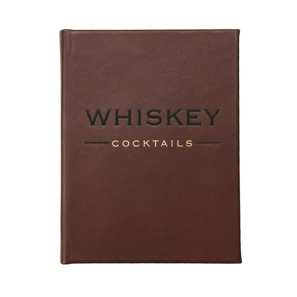 Whiskey Cocktails Leather Book