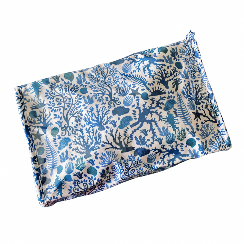 Blue Coral Box Cosmetic Bag